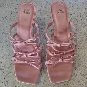 Wild Fable Pink Bow Women's Strappy Sandals
